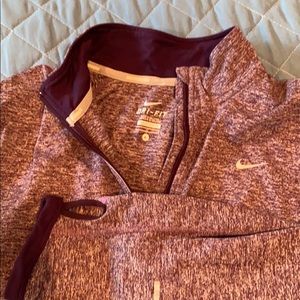 Nike-pro purple athletic top.